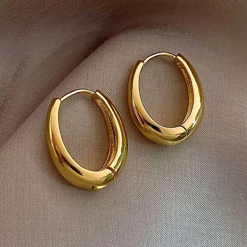 Simple French Style Geometric Earrings For Women Fashion Luxurious Drop Earring Daily Party Vacations Jewelry Gifts 2025 New