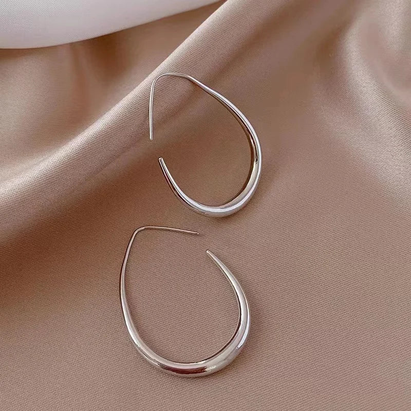 Simple French Style Geometric Earrings For Women Fashion Luxurious Drop Earring Daily Party Vacations Jewelry Gifts 2025 New